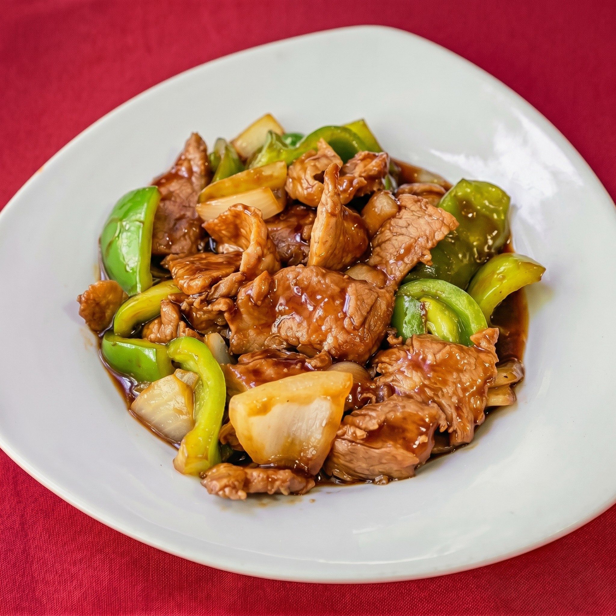 Beef with Green Pepper.