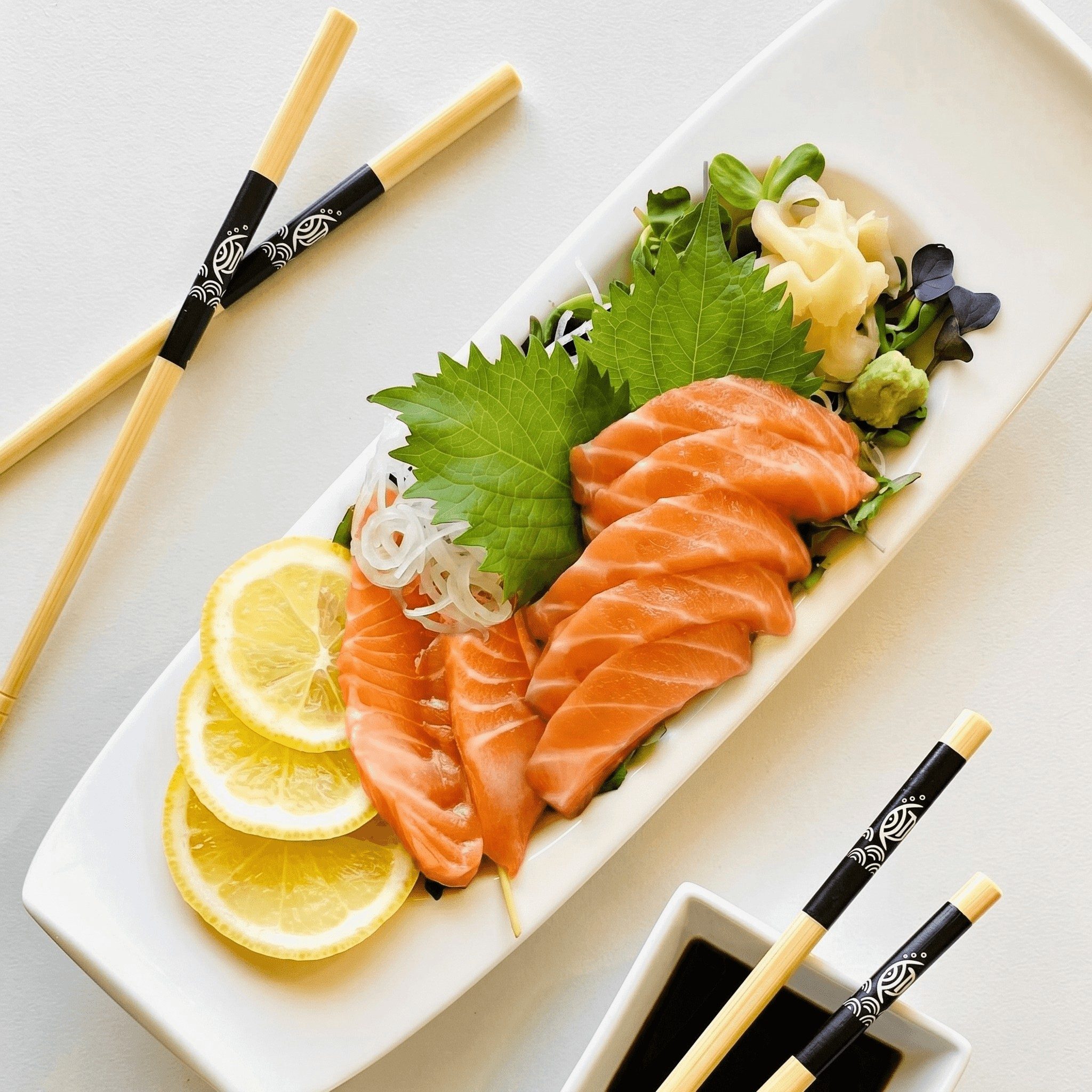 Salmon Sashimi.