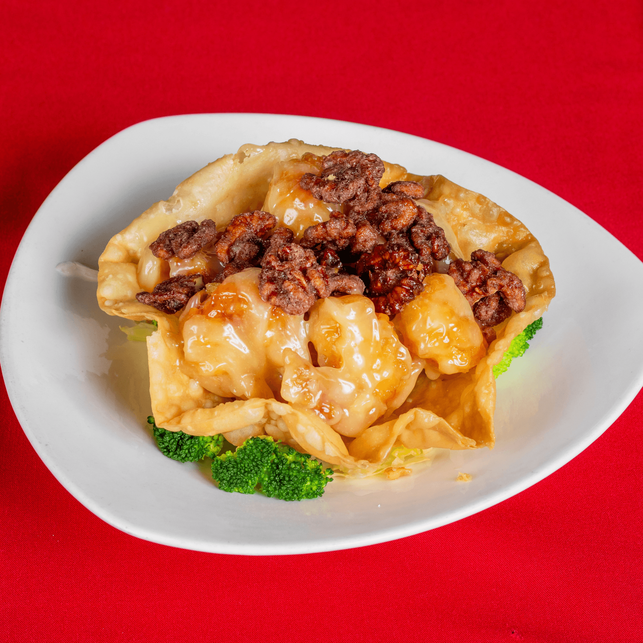 Cantonese Style Walnut Shrimp.